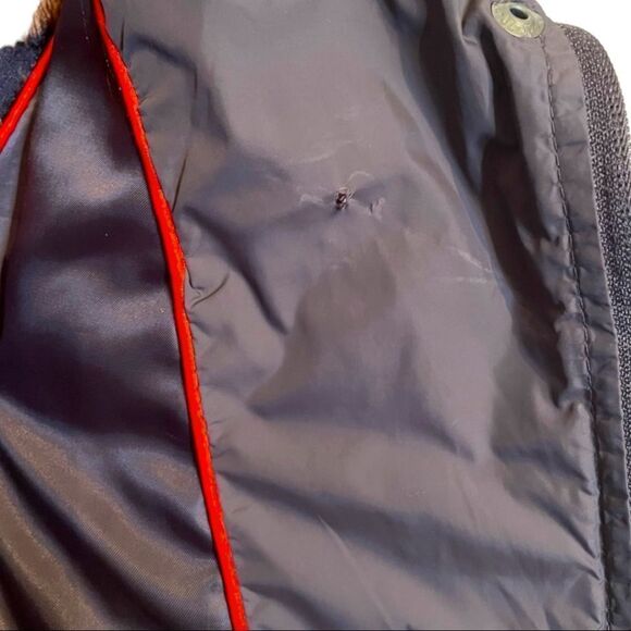 STEVE Madden Quilted Coat Gray Leopard Lining Zip Knee Length Womens M - Picture 9 of 9